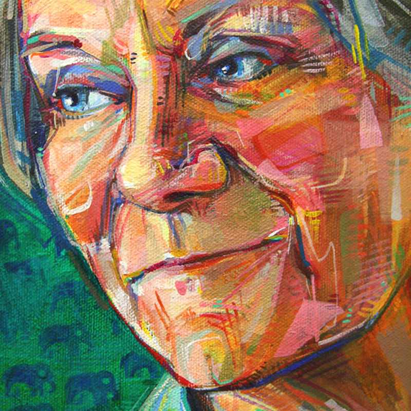 Gwenn Seemel painterly portrait