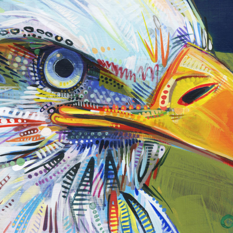 eagle painting by bird artist Gwenn Seemel