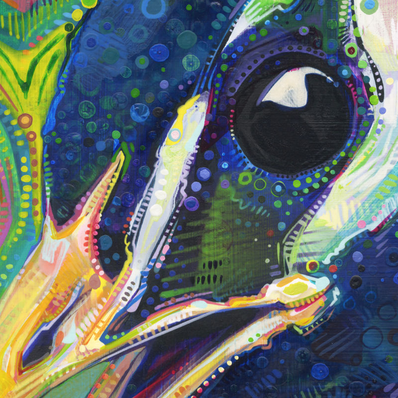 peacock painting by Gwenn Seemel