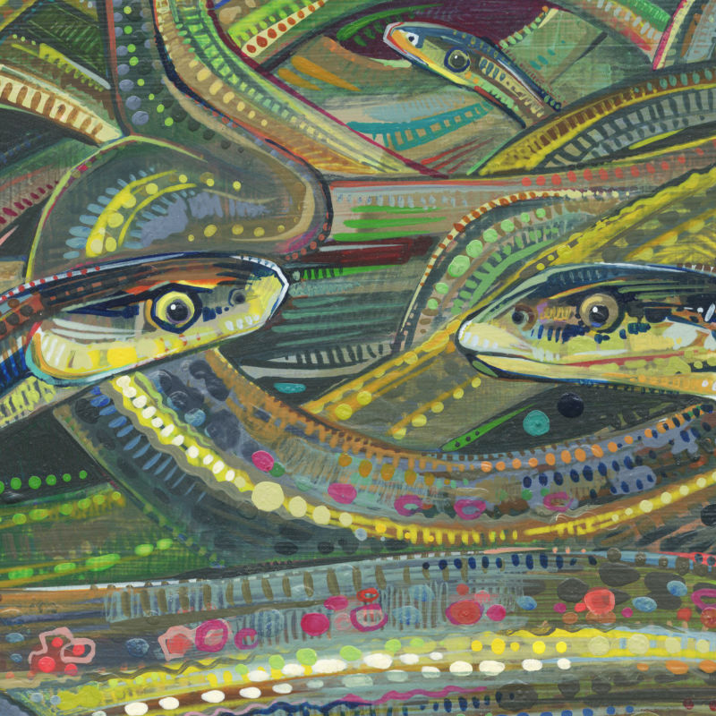 snake painting by Gwenn Seemel