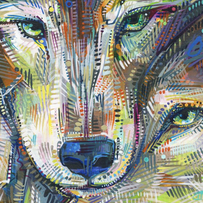 loups gris, art Gwenn Seemel