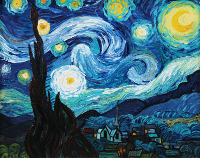 Nuit Étoilée peinte par Gwenn Seemel