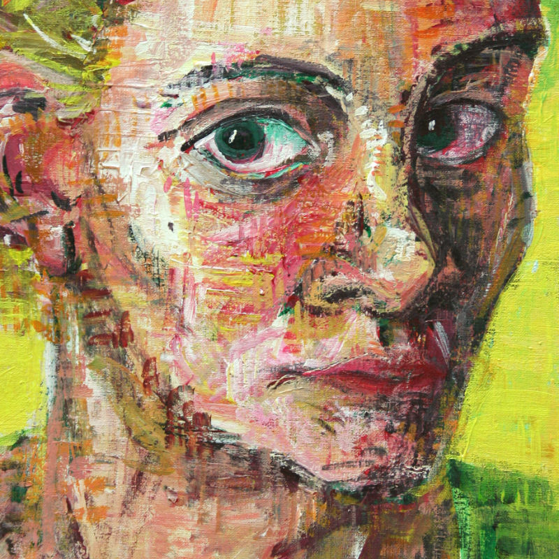 autoportrait peint par Gwenn Seemel à vingt ans