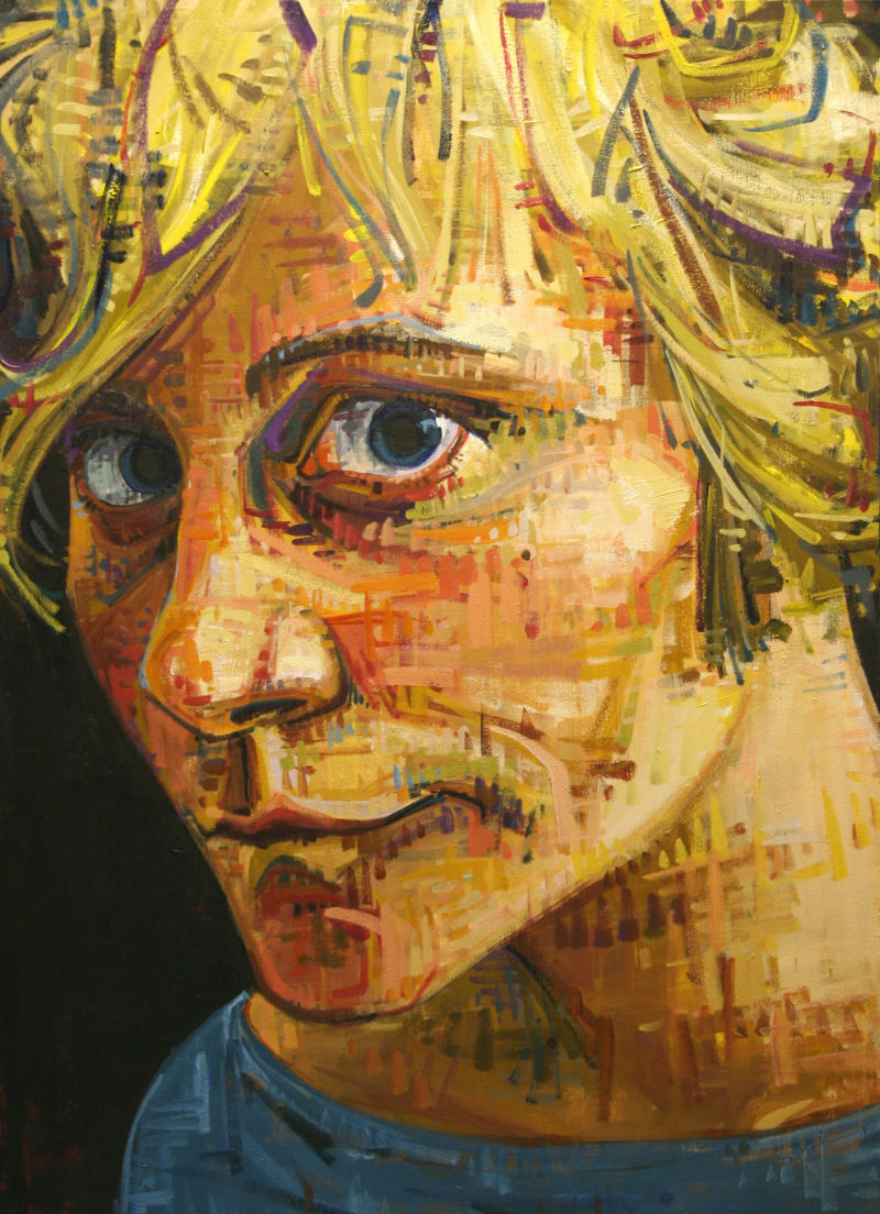 self-portrait painting by Gwenn Seemel