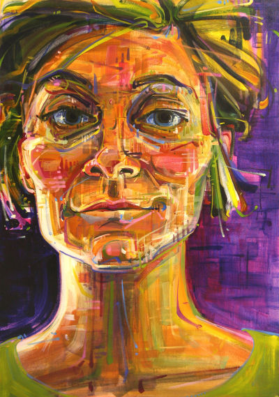 Gwenn Seemel painted portrait artwork
