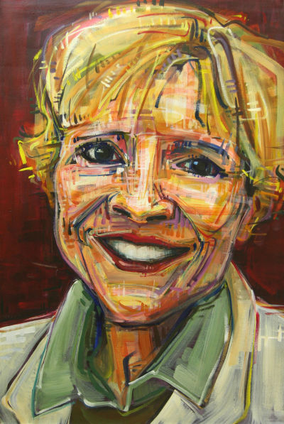 Nancy Francis painted portrait artwork by Oregon artist Gwenn Seemel