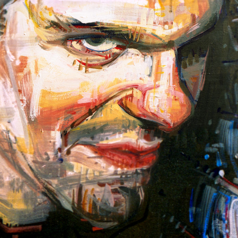 portrait en acrylique