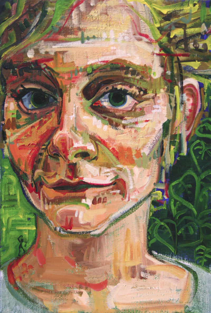 painted self-portrait