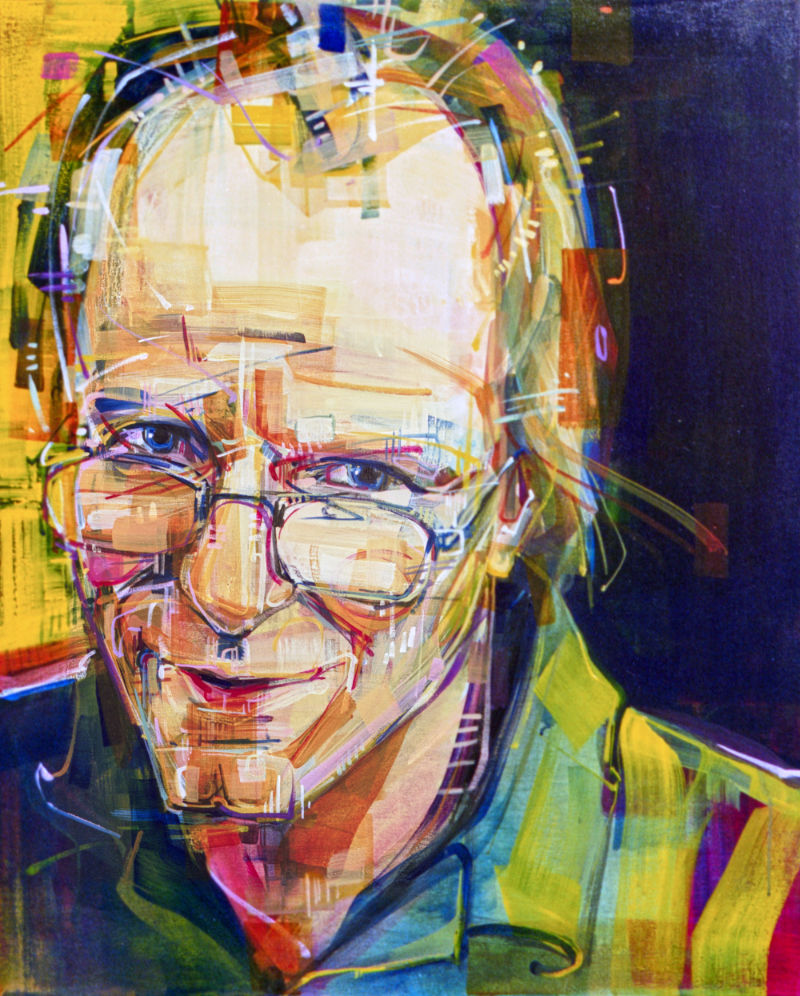 portrait de William Hurt par l’artiste Gwenn Seemel