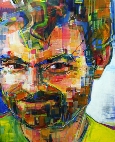 Justin Oswald portrait painting artwork