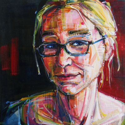 Lyndsay Hogland portrait painting by woman artist Gwenn Seemel
