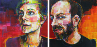 Gwenn and David by portrait artist Gwenn Seemel