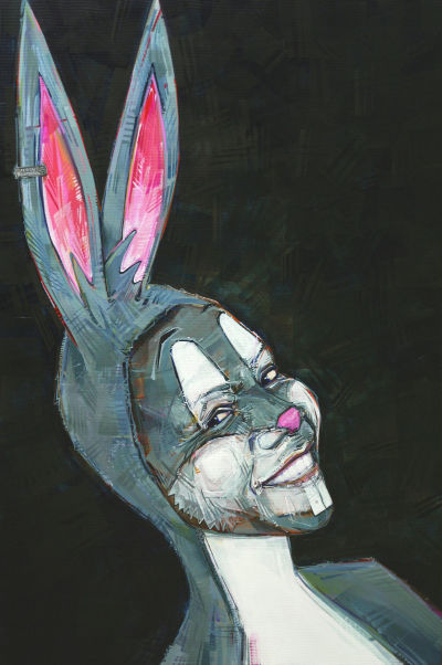 portrait allégorique Bugs Bunny par Gwenn Seemel