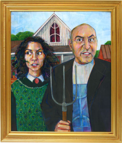 American Gothic but with immigrants