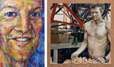 portraits d&rsquo;un homme peint