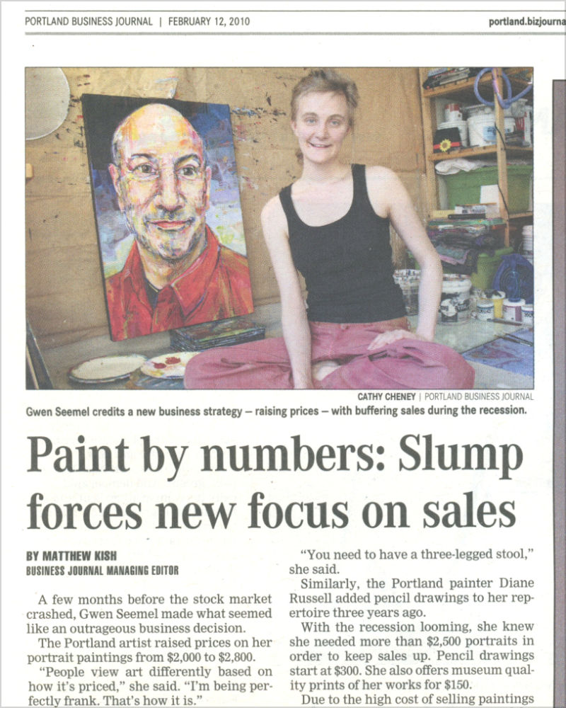 The Portland Business Journal: Paint by Numbers: Slump Forces New Focus on Sales