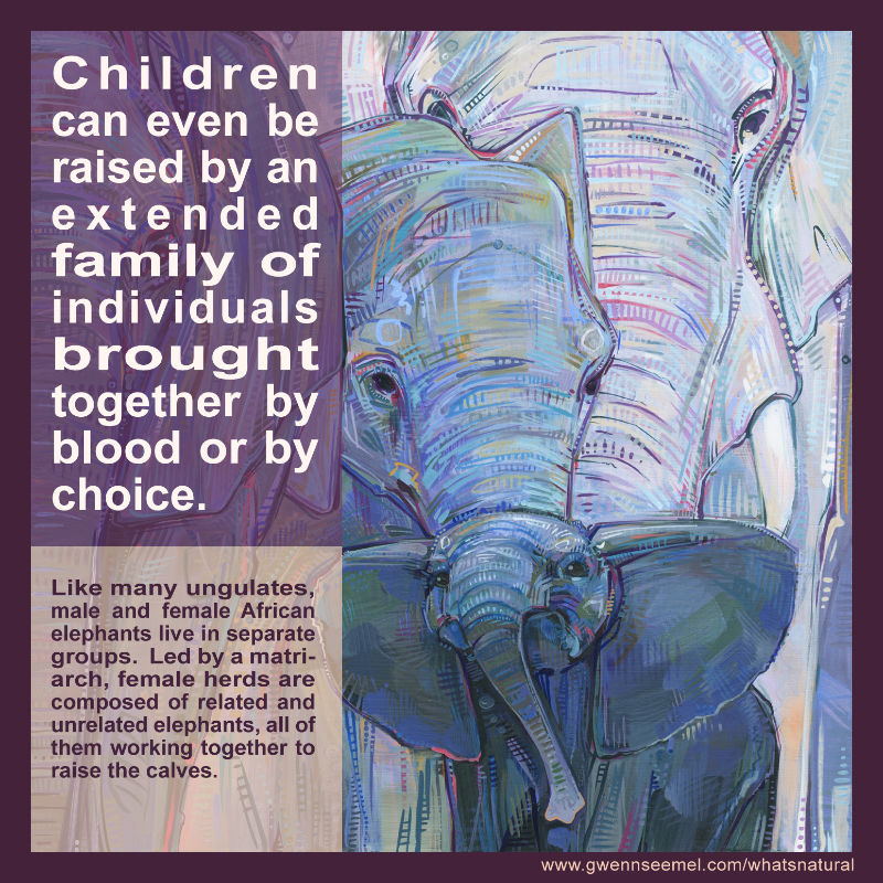 African Elephant Painting from Crime Against Nature by Gwenn Seemel 2012