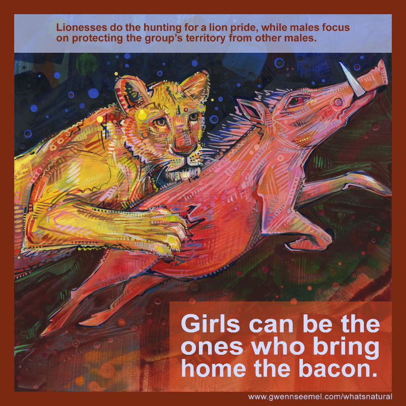 girls can be the ones who bring home the bacon