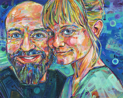 David Vanadia and Gwenn Seemel double portrait