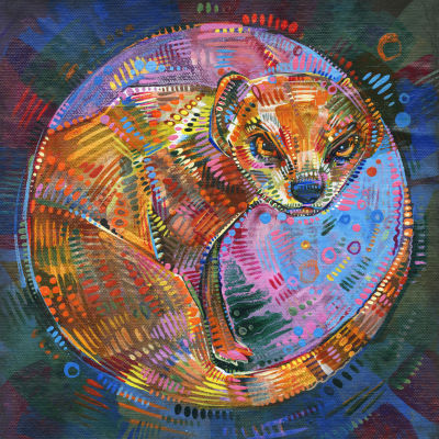mongoose artwork by wildlife painter Gwenn Seemel