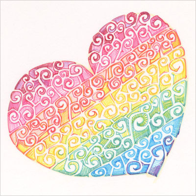 dessin d&rsquo;un c&oelig;ur