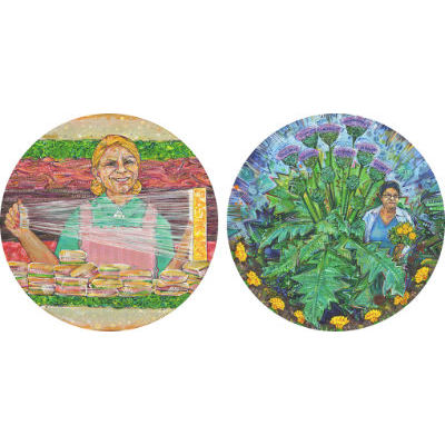 deux portraits de la m&ecirc;me femme