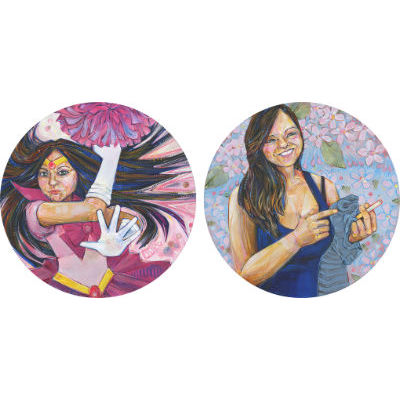 portraits d&rsquo;une femme asiatique