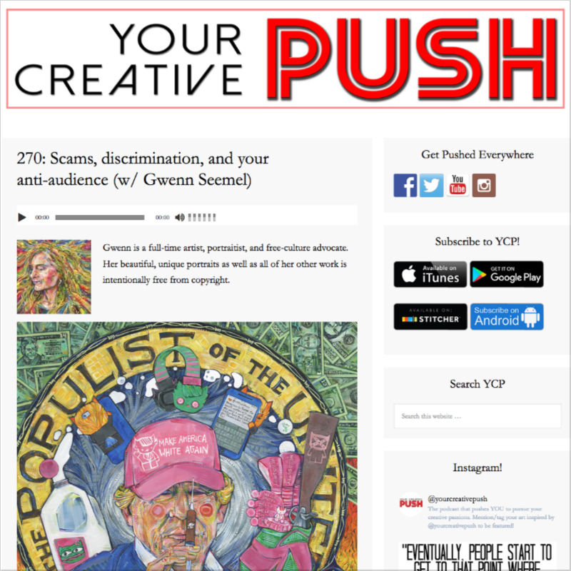 Your Creative Push: Scams, Discrimination, and Your Anti-audience with Gwenn Seemel