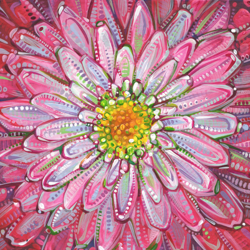 chrysanthème art par Gwenn Seemel