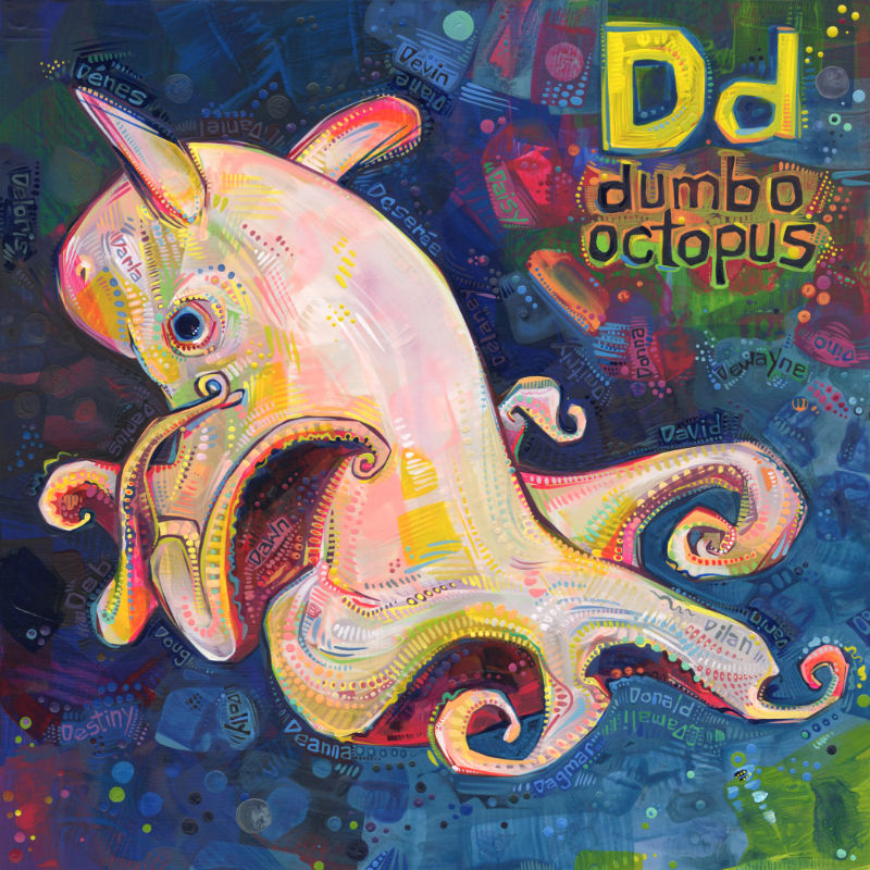 dumbo octopus art by Gwenn Seemel