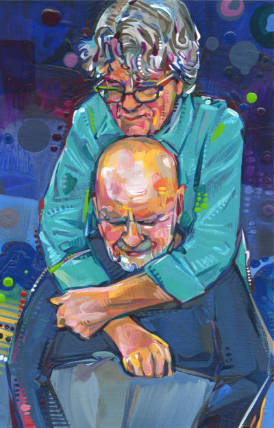 portrait d&rsquo;un couple par l&rsquo;artiste de Lambertville Gwenn Seemel