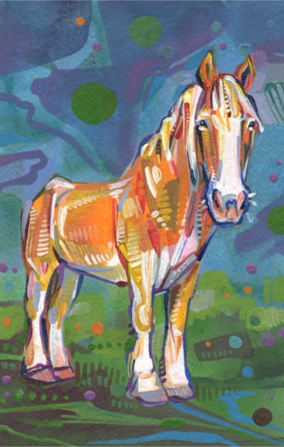 cheval portrait peint par Gwenn Seemel