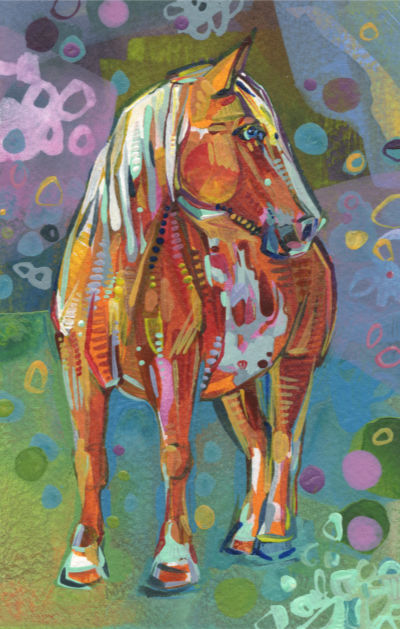 horse portrait by Lambertville artist Gwenn Seemel