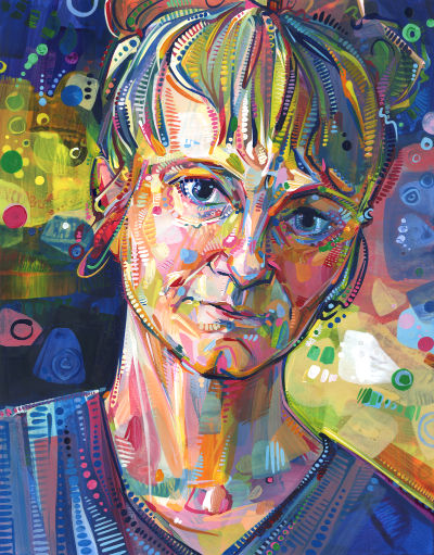autoportrait de Gwenn Seemel fait en regardant dans un miroir
