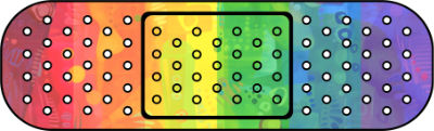 pansement arc-en-ciel Gwenn Seemel