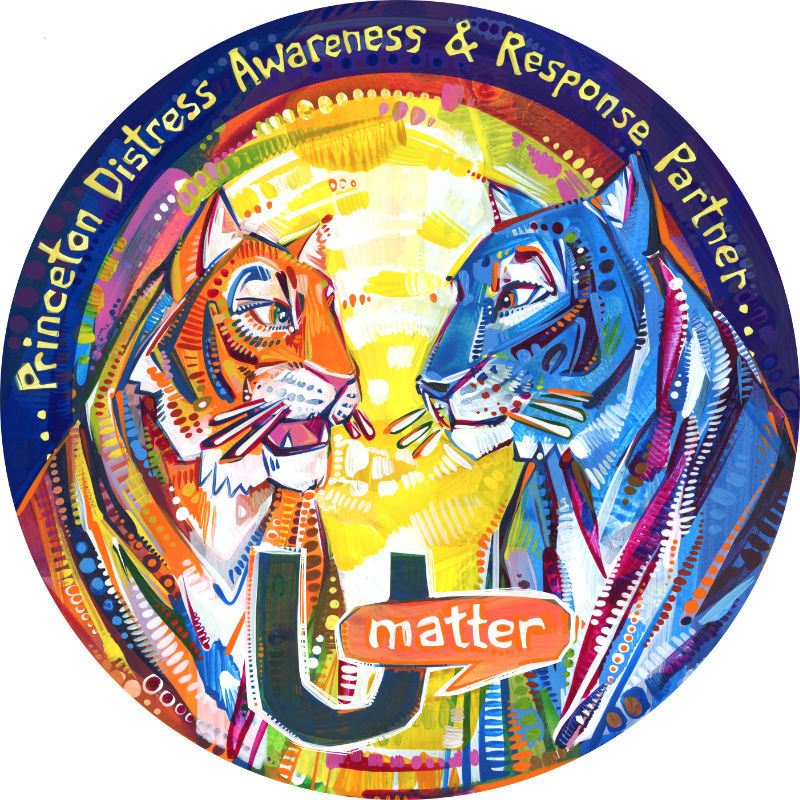 deux tigres, un orange et un bleu, qui discutent et s&rsquo;&eacute;coutent