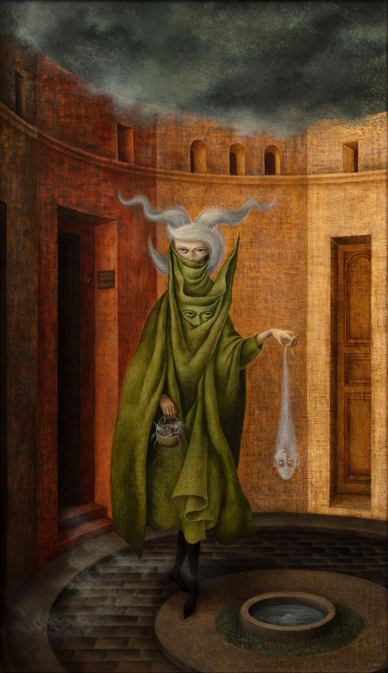Remedios Varo Femme Quittant le Psychanalyste (Pourrait Être Juliana) 1960