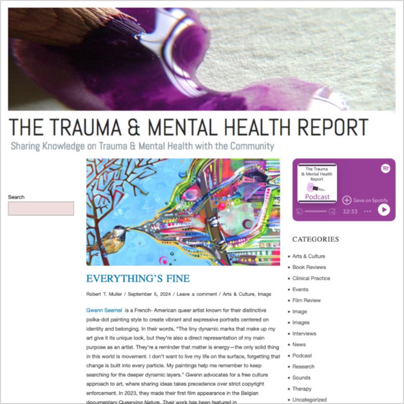 Gwenn Seemel on The Trauma and Mental Health Report