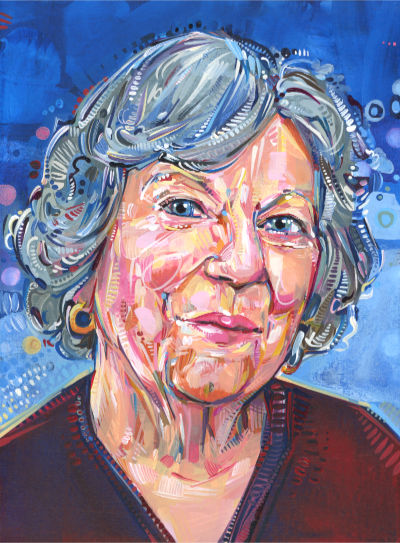 commissioned portrait of a grandmother by New Jersey artist Gwenn Seemel
