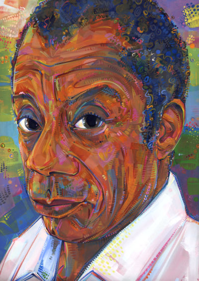 author James Baldwin art