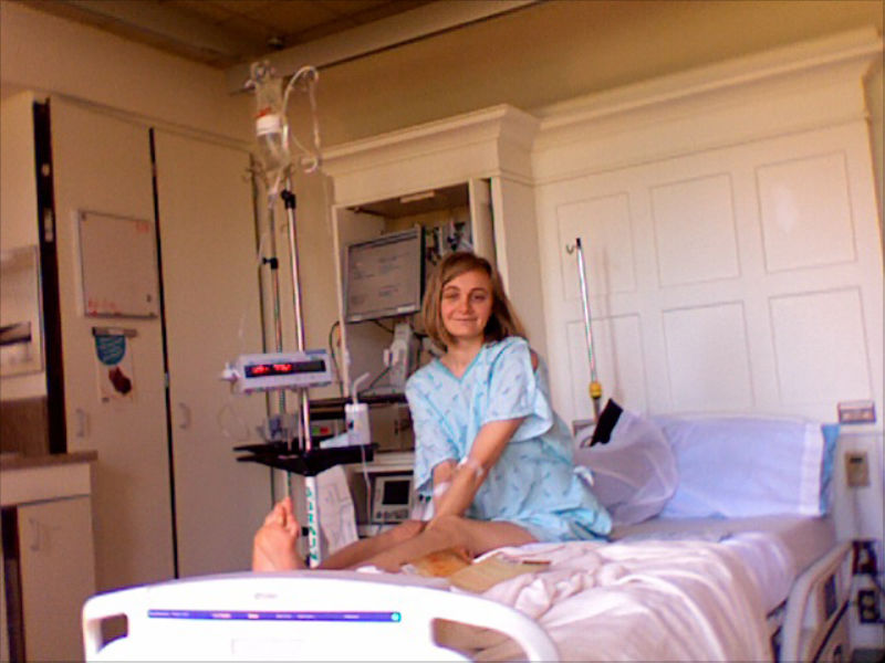 Gwenn in hospital