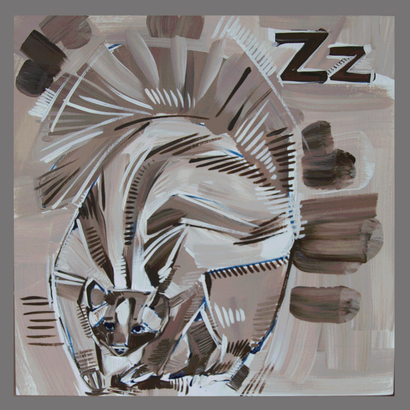z is for zorilla painting process