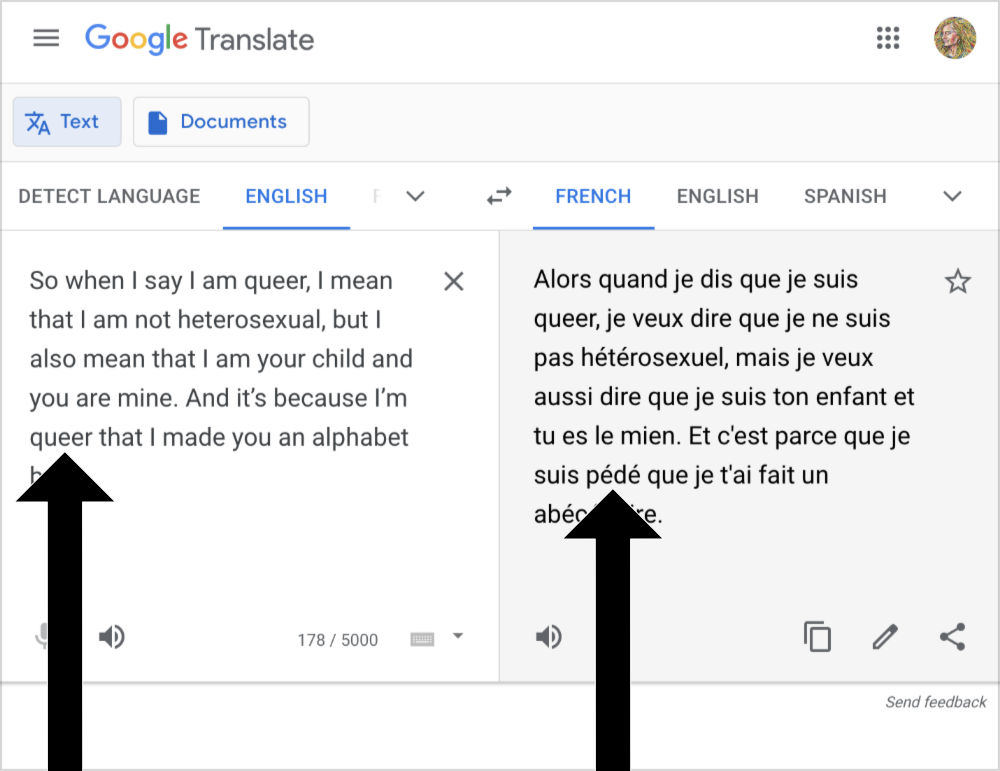 Google Traduction pense que “queer” veut dire “pedophile”