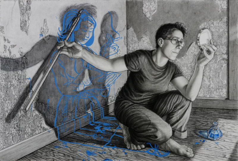 Riva Lehrer portrait of Alison Bechdel
