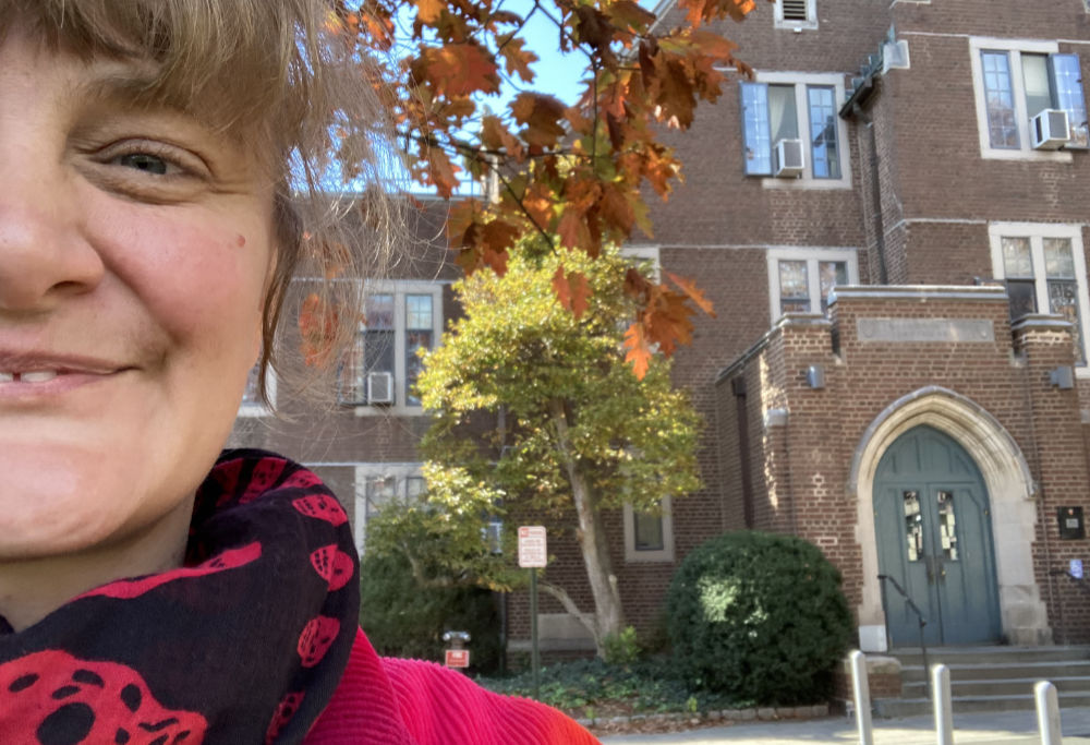 Gwenn Seemel on the Princeton University campus