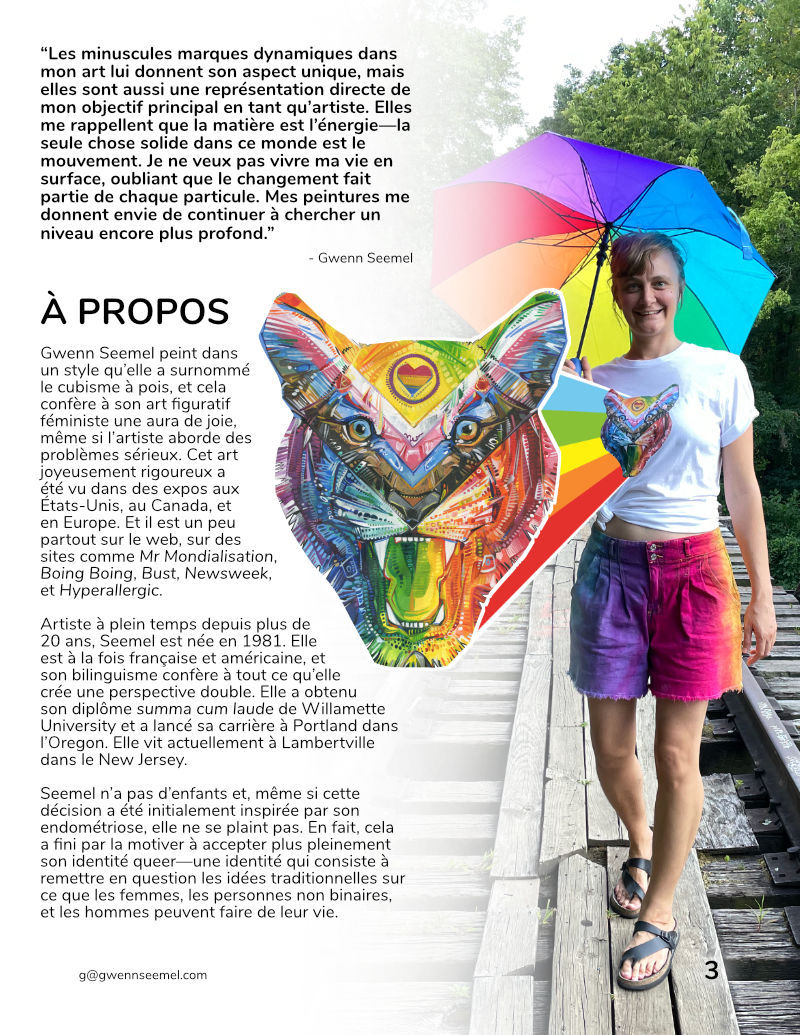 dossier de presse pour un artiste peintre