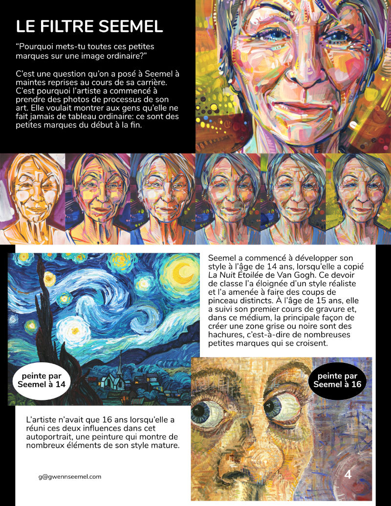 dossier de presse pour un artiste peintre