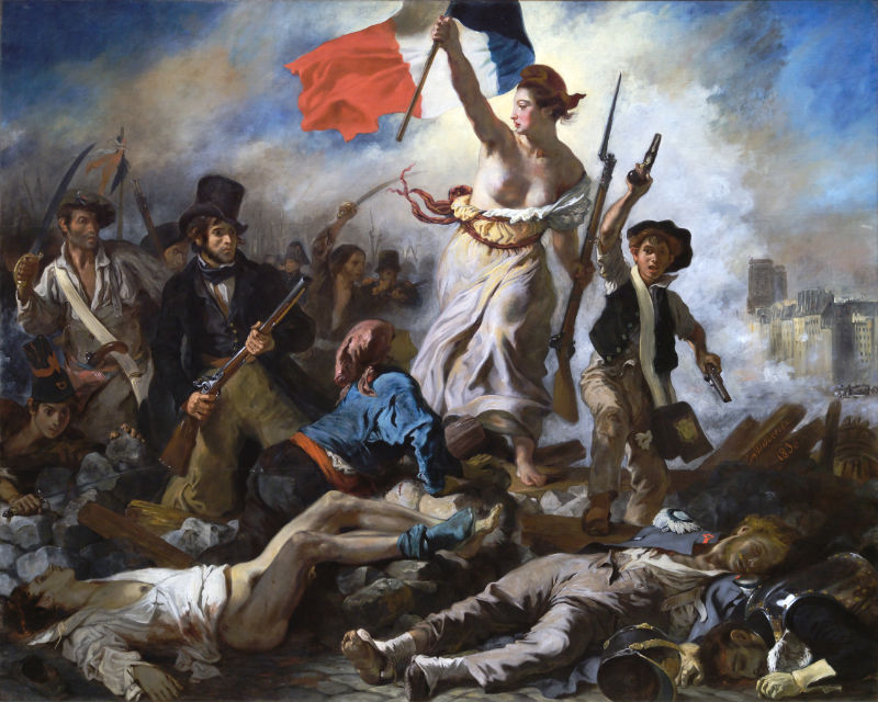 Eug&egrave;ne Delacroix La Libert&eacute; Guidant le Peuple 1830